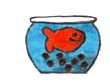 Animation: Flip Book; Fish jumps into a bowl 